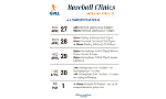 FREE Baseball Clinics - Week of April 27th